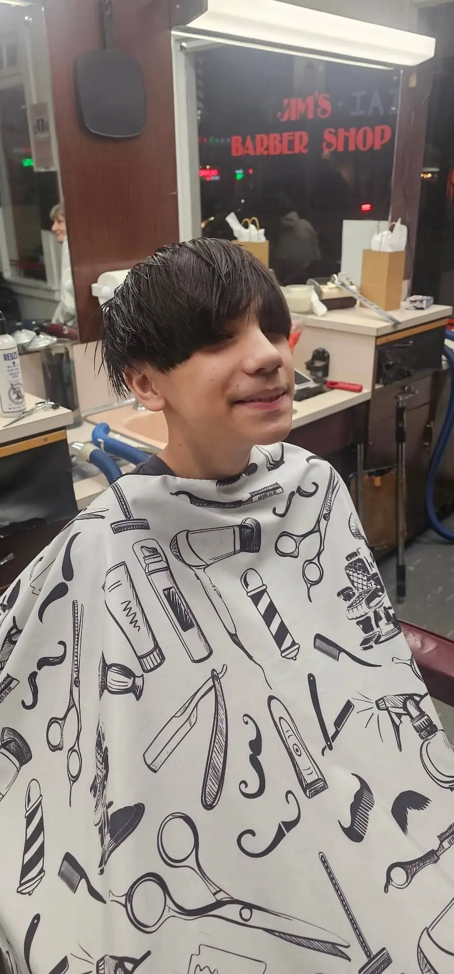 Boy's haircut long with layers
