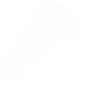 White icon of electric razor