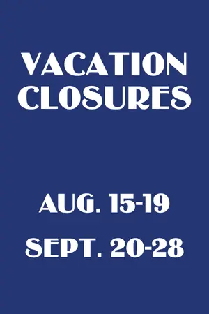 Grandads Vacation Closures